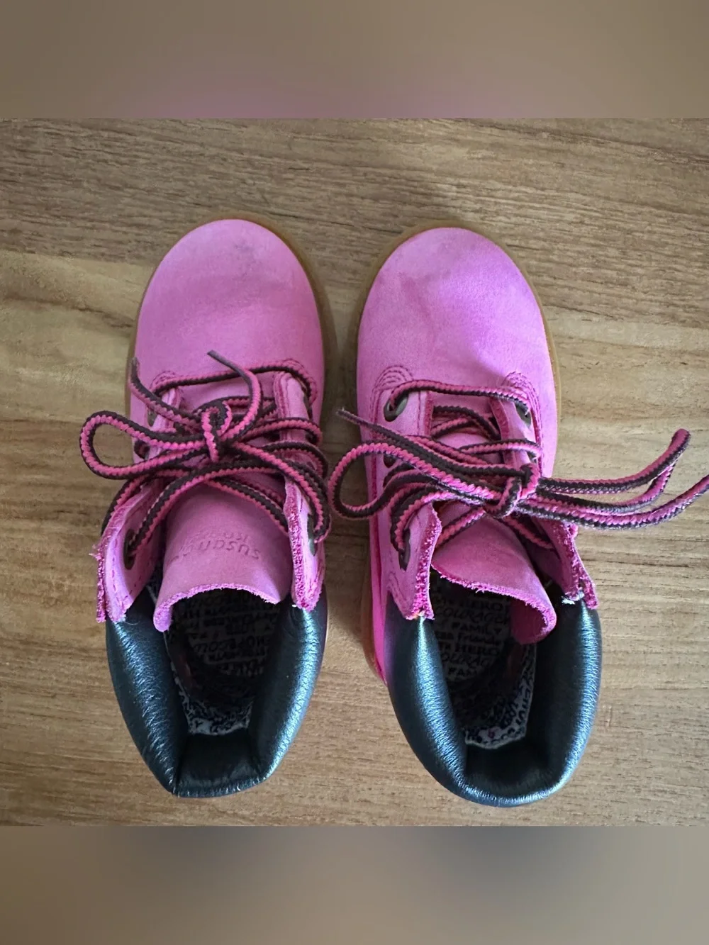 Timberland 6 IN Toddler Girl Size 7 Susan G Komen Mid Pink Boots Waterproof